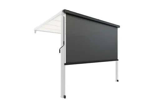 empasa Pergola Sonnenschutzrollo, 4x4 m - Außenanbau mit anthrazitfarbenem Dach, idealer Sonnenschutz für Ihre Pergola und schützt vor UV-Strahlen.