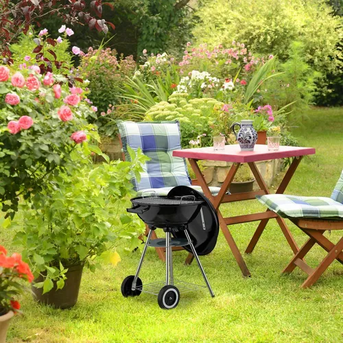 Großer Kugelgrill mit Rädern und Ascheauffangbehälter von Northix