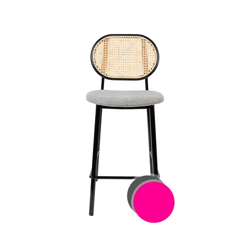 Zuiver »Spike Natural« Barstuhl rosa in pink von Zuiver