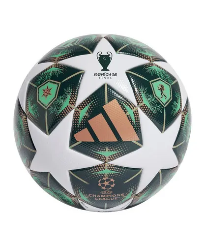 Adidas UCL League Ball Box - weiß - Offizieller UCL Spielball mit nahtloser TPU-Oberfläche für optimale Performance, inspiriert von Münchens Flair. Ideal als Geschenk für jeden Fan, verpackt in einer ansprechenden Box.