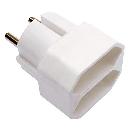 as - Schwabe 2-fach Eurostecker - 230V 16A - Schuko-/Euroadapter - Mehrfachsteckdose Kompakt und Sicher - Erhöhter Berührungsschutz - Platzsparend für 2 Geräte- Ideal für Homeoffice, 48211