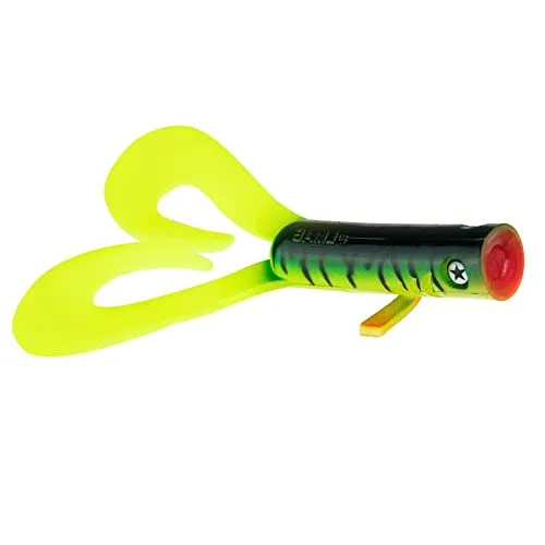 LMAB Drunk Dancer 15 cm & 23 cm - Doppel-Twister Angelköder - Gummiköder für: Hecht & Zander - Hechtköder Zanderköder - Kunstköder Twinler Pike (15 cm, Tropicana Tina)