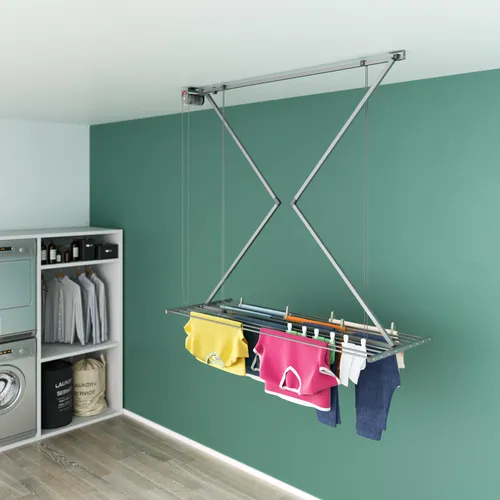 Foxydry Mini Decken-Wäscheständer in grau von foxydry