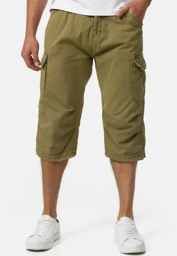 Indicode Cargoshorts Nicolas Check in grün von INDICODE