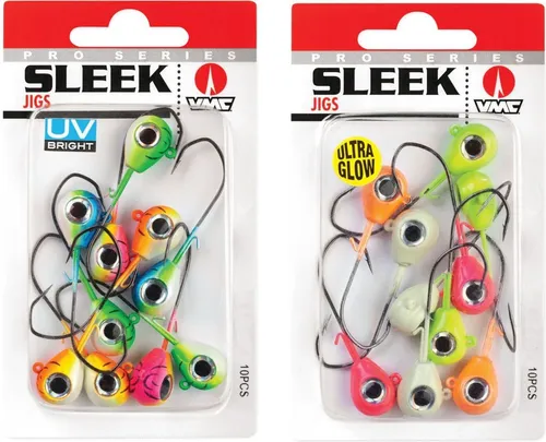 VMC 7158 Sleek Jig - 10 Jighaken, Größe / Gewicht / Farbe:Gr. 2/0 / 7g / Assorted UV
