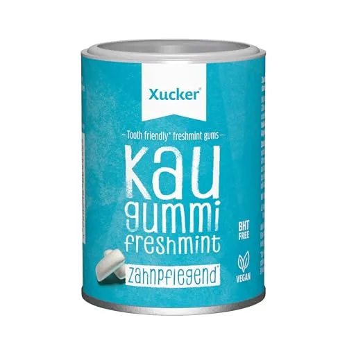 Xucker Zuckerfreie Zahnpflege Kaugummis Freshmint in grün von Xucker
