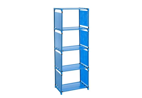 ESTEXO Regal Bücherregal Standregal Bücherschrank Wandregal Stoffregal 4 Fächer B