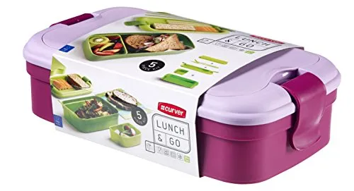 CURVER Snackbox LUNCH & GO Box, lila