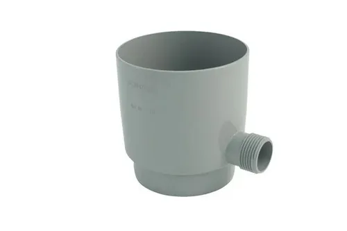 Marley Regensammler NW 105 mm mit Überlaufstop, grau - Dachrinnenteile - Effiziente Regenwassernutzung mit integriertem Überlaufstop für optimalen Schutz und einfache Installation.