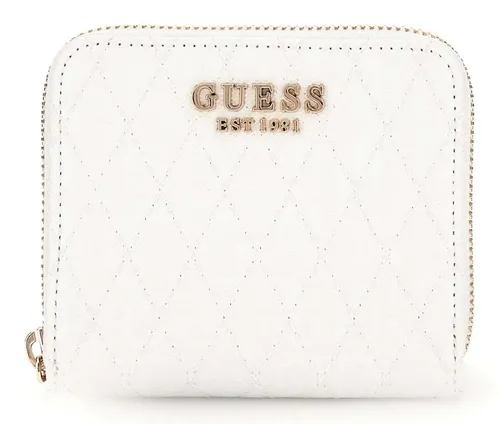 Guess Geldbörse Small Zip Around Wallet in weiß von GUESS