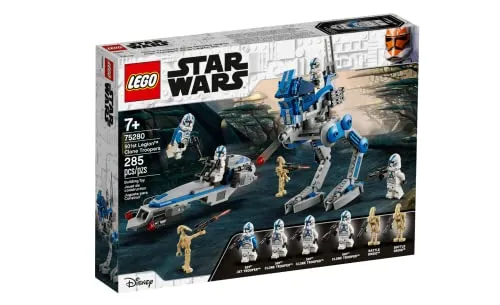 LEGO 75280 Star Wars 501st Legion Clone Troopers - 285-teiliges Bauset mit 4 Minifiguren und 2 Fahrzeugen für actionreiche Rollenspiele. Fördert Kreativität und bietet stundenlangen Spielspaß in der Star Wars Welt.