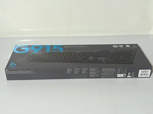 Logitech G915 LIGHTSPEED - Kabellose mechanische Gaming-Tastatur, taktile GL-Switches, langlebige Aluminiumlegierung und 30 Stunden Akkulaufzeit