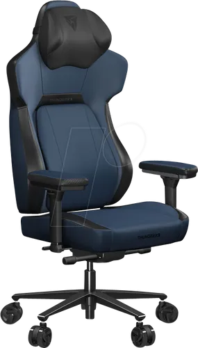 ThunderX3 TEGC-2057101.B1 Gaming-Stuhl Blau - Gaming-Stuhl mit ergonomischem Design, hochwertiger Kunstleder-Rückenlehne und atmungsaktiven Materialien, bis 150 kg belastbar – ideal für stundenlanges Spielen.
