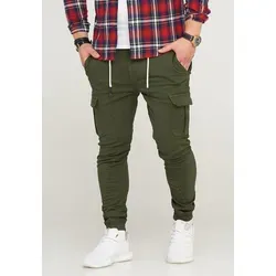 SOULSTAR Cargohose MPVEGAS Jogger-Hose mit elastischem Bund grün 33