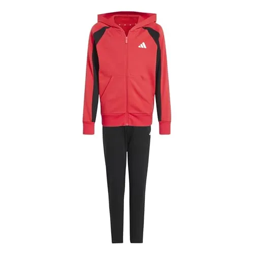 adidas Trainingsanzug Rot/Schwarz für Kinder, Größe 164 - Sportlicher adidas Trainingsanzug in Rot/Schwarz, ideal für aktive Kinder. Komfortable Passform mit Kapuze und praktischen Taschen. Perfekt für Spiele und Freizeit.