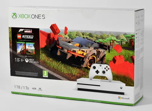Microsoft Xbox One S Forza/Lego Speed Bundle,OVP,1TB,4K Blue-Ray,HDR,sealed