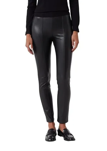 Leggings COMMA Damen Schwarz Slim Fit