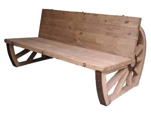 Massive Holz Gartenbank - 3-Sitzer Parkbank für den Garten - Stilvolle Gartenbank aus massivem Holz für bis zu 3 Personen. Mit einer Breite von 91 cm und einer Höhe von 76 cm bietet sie Komfort und Langlebigkeit für entspannte Stunden im Freien.