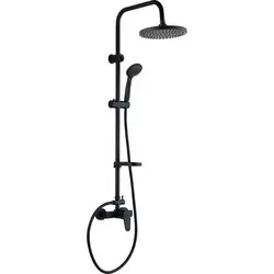 BADLAND Duschsäule INTRA Duschsystem, Brausegarnitur in Schwarz