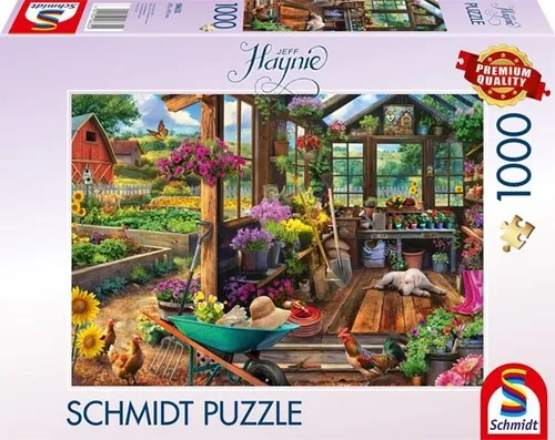 Schmidt Spiele Puzzle Gartenhaus Abri de jardin 1000 Teile von Schmidt Spiele