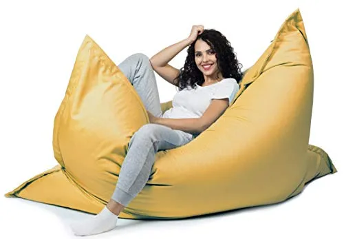 sunnypillow XXL Sitzsack - Riesensitzsack für Indoor & Outdoor, 180 x 145 cm - Sitzsäcke für Kinder & Erwachsene, ideal für Garten oder Wohnraum. Robustes, wasserabweisendes Material mit 380L Styroporfüllung für optimalen Sitzkomfort und gesunde Körperhaltung.