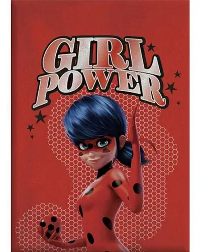 Kinderdecke Fleecedecke Girl Power Warm Kuscheldecke Babydecke 140x100cm, Miraculous - Ladybug