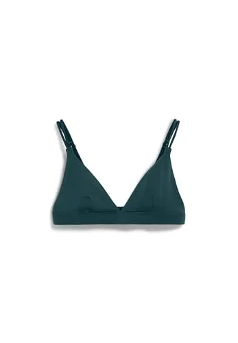 ARMEDANGELS Damen Triangle Bralette OSILAA in Teal Stone - Bequemer Büstenhalter aus 95% TENCEL™ Modal für ein angenehmes Tragegefühl. Ideal für einen modernen Look und täglich tragbar.