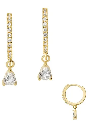 Firetti Creolen Schmuck Geschenk Silber 925 mit Zirkonia von Firetti