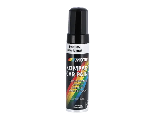 Motip Fahrzeug-Kombinationslack Kompakt schwarz matt 12 ml 900106