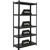 Produktbild PROREGAL All Black Series Schwerlastregal Ragnar