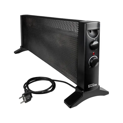 Güde Konvektionsheizgerät GKH 1200 - Effiziente Wärme für jeden Raum - Elektroheizkörper mit 1200 W Heizleistung und Mica-Technologie für schnelle, lautlose Wärme. Stufenloser Thermostat und Überhitzungsschutz sorgen für Sicherheit und Komfort.