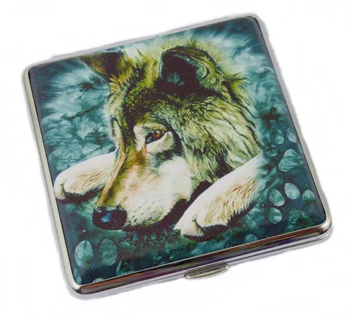 Westernlifestyle Aufbewahrungsbox Zigarettenetui Wolf Adler
