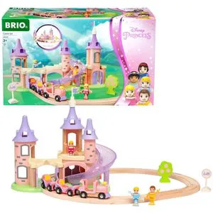 BRIO Disney Princess 33312 Traumschloss Eisenbahn-Set - Märchenhaftes Holzeisenbahn-Spielzeug, fördert Kreativität und Rollenspiel für Kinder ab 3 Jahren