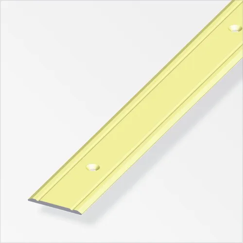 alfer Übergangsprofil 1 m, 30 x 2 mm Aluminium eloxiert messing  Übergangsprofil