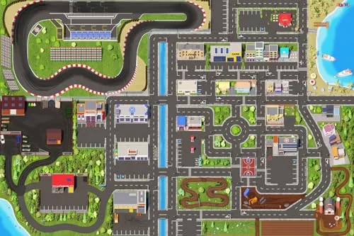 SkippiDoo Kinderteppich Deluxe City von SkippiDoo