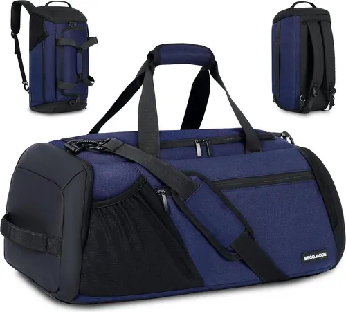 Große Sporttasche Herren 45L mit Nass- und Schuhfach - Vielseitige Sporttasche mit 45L Volumen, wasserdicht und strapazierfähig. Ideal für Sport, Reisen und Freizeit mit separatem Schuh- und Nassfach.