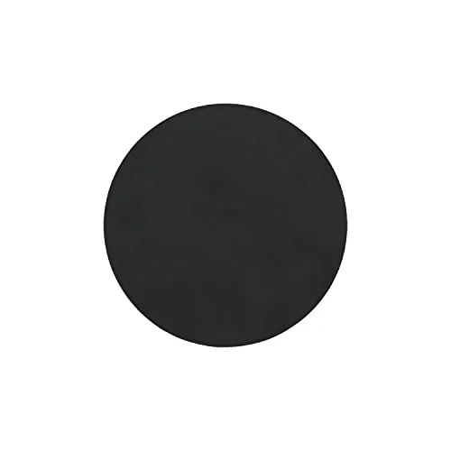 LinDNA Circle Glasuntersetzer, Leder, Black, 10cm
