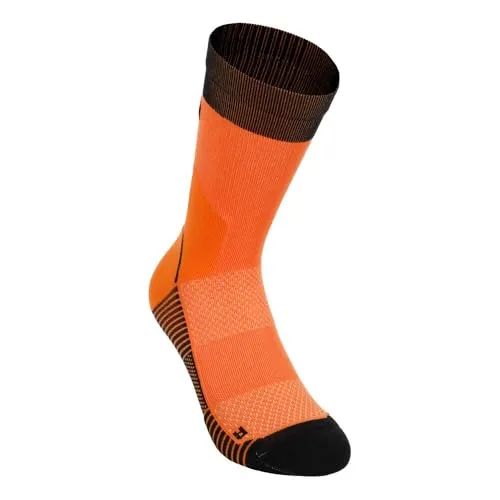 The North Face NF0A882FTNI TRAIL RUN SOCK CREW Socks Herren VIVID FLAME/TNF BLACK Größe XS