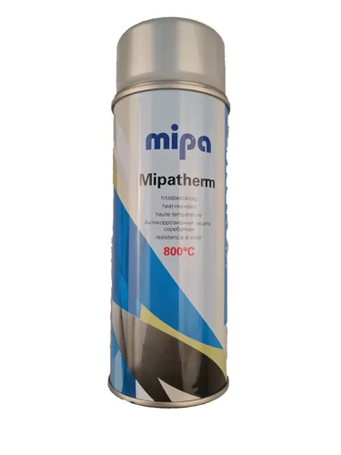 400ml Mipatherm Auspufflack 800 ° C Ofenlack Thermolack Silber Spray