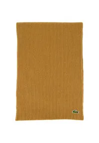 Strickschal aus Wolle Unisex universal in braun von Lacoste