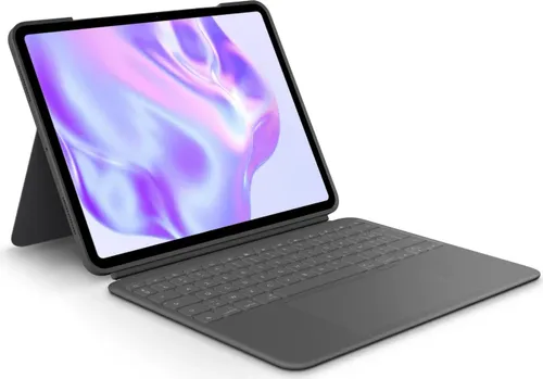 Logitech Combo Touch - Tastatur und Foliohülle mit Trackpad - Taschen/Cover für iPad, hinterleuchtete Tastatur mit Apple Smart Connector für müheloses Tippen und optimalen Schutz.