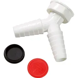 Doppelschlauchtülle 30,3 mm (G 1) x Ø 20 mm Weiß