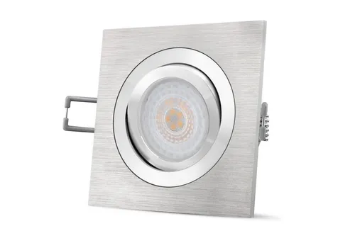 SSC-LUXon LED Einbaustrahler QF-2 LED Einbaustrahler schwenkbar dimmbar fourSTEP Modul 5W warmweiß, Warmweiß