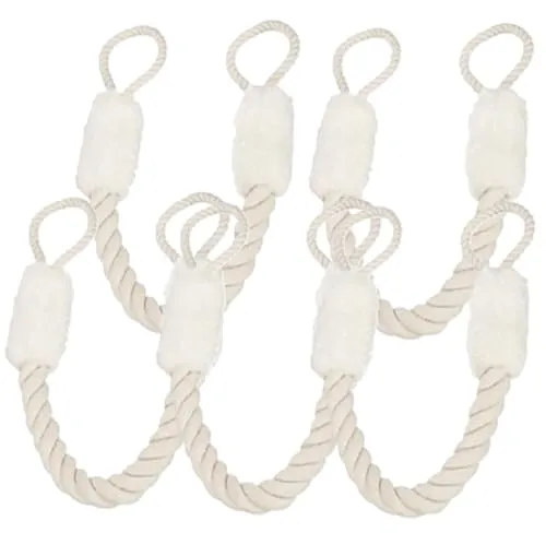 Kellegour 5 Stück Türkordel Klemmschutz,Türstopper Klinke Baumwolle Türstopper,Türseil Klinke Türstopper,Türseil Klinke Türstopper für Türen,Schränke,Fingerschutz für Haustier