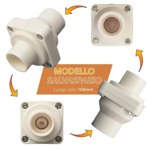 Rückschlagventil Vertikal Horizontal Platzsparend Wasserablauf WC-Anlage