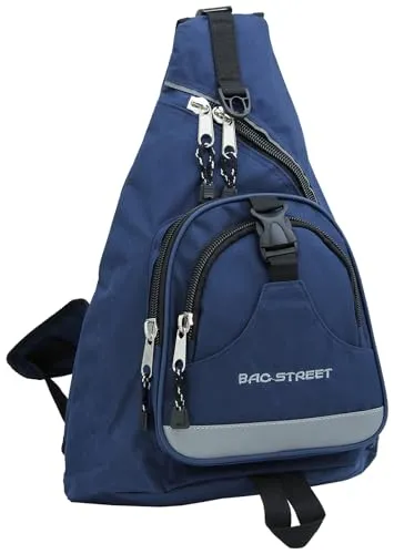 BAG STREET INTERNATIONAL Cityrucksack Sling Bag - Freizeitrucksack mit robustem Material und reflektorstreifen für zusätzliche Sicherheit, ideal für Alltag und Reisen.