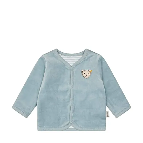 Steiff Unisex Baby Wendejacke GOTS Jacke, Celestial Blue, 62 - Jacken & Mäntel für Baby-Jungen, aus kuschelig weichem Material, ideal für kleine Entdecker mit perfekter Passform für ungehindertes Spielen.