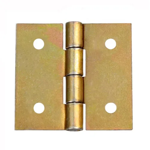 50x Gerollte Scharniere 34 x 30 mm Kantige Möbelscharniere Gelb Verzinkt