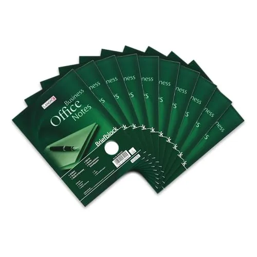Landré Briefblock A5 blanko, 50 Blatt, 70 g/m² Papier, 10 Stück