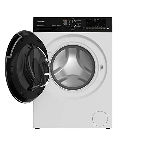 GRUNDIG GD7P510447W - Waschmaschine mit Trockner, energieeffizient und platzsparend in elegantem Weiß